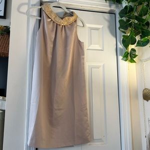 NWT Retro Mod Gold Shift Dress
